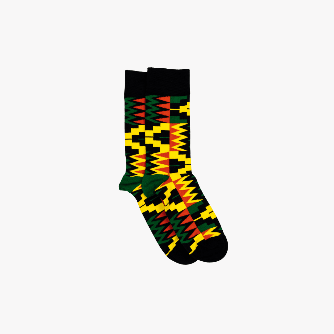 Afropop Socks - Zion Black