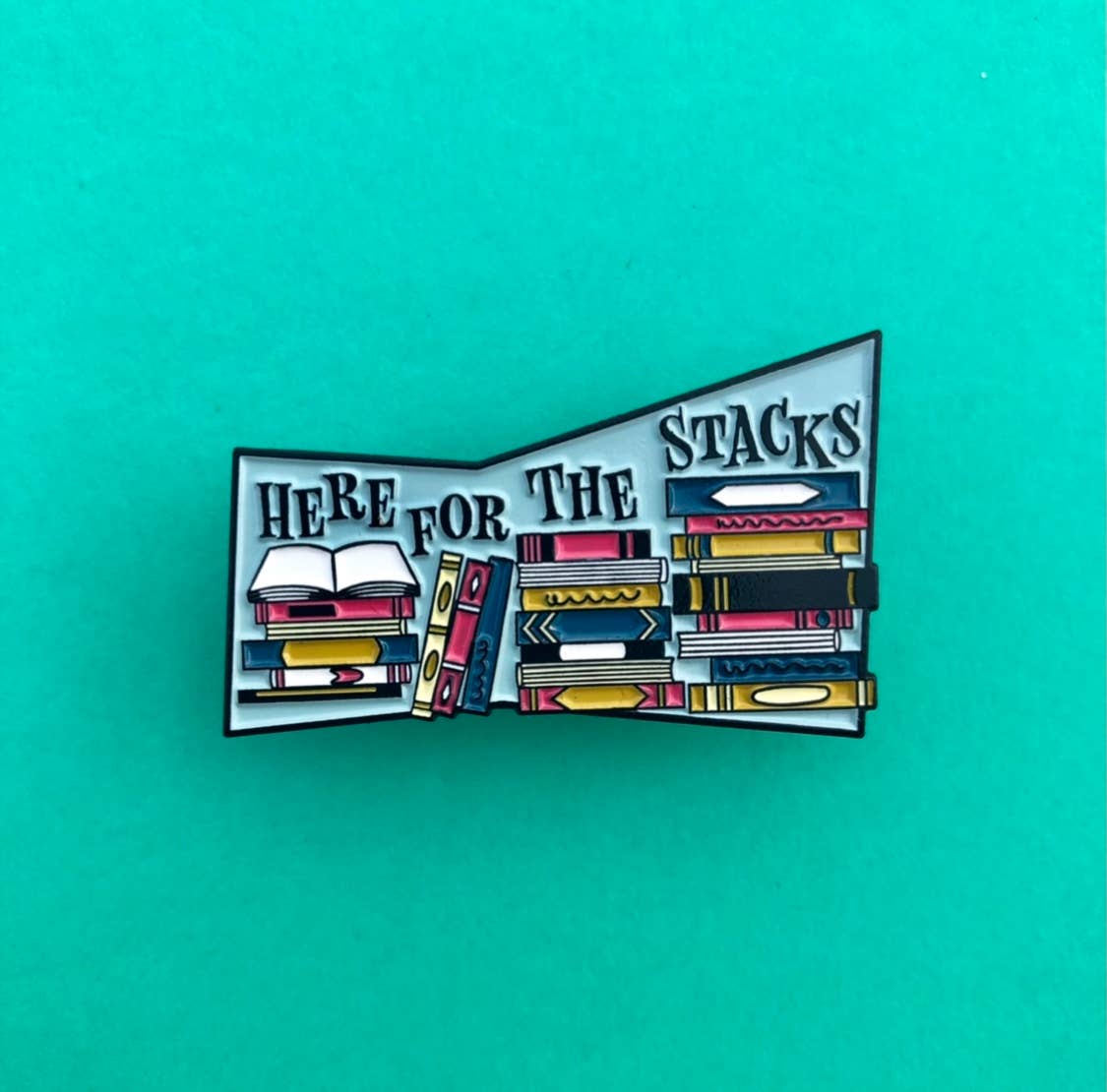 Lapel Pin - Here for the Stacks
