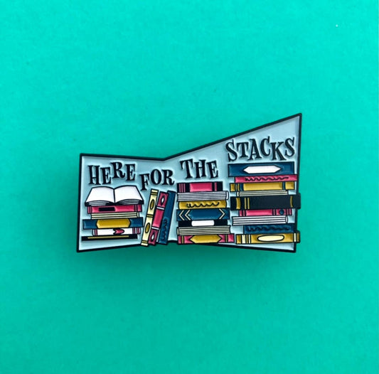 Lapel Pin - Here for the Stacks