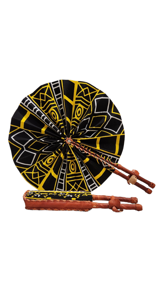 Ankara Fan - Black/Yellow/White