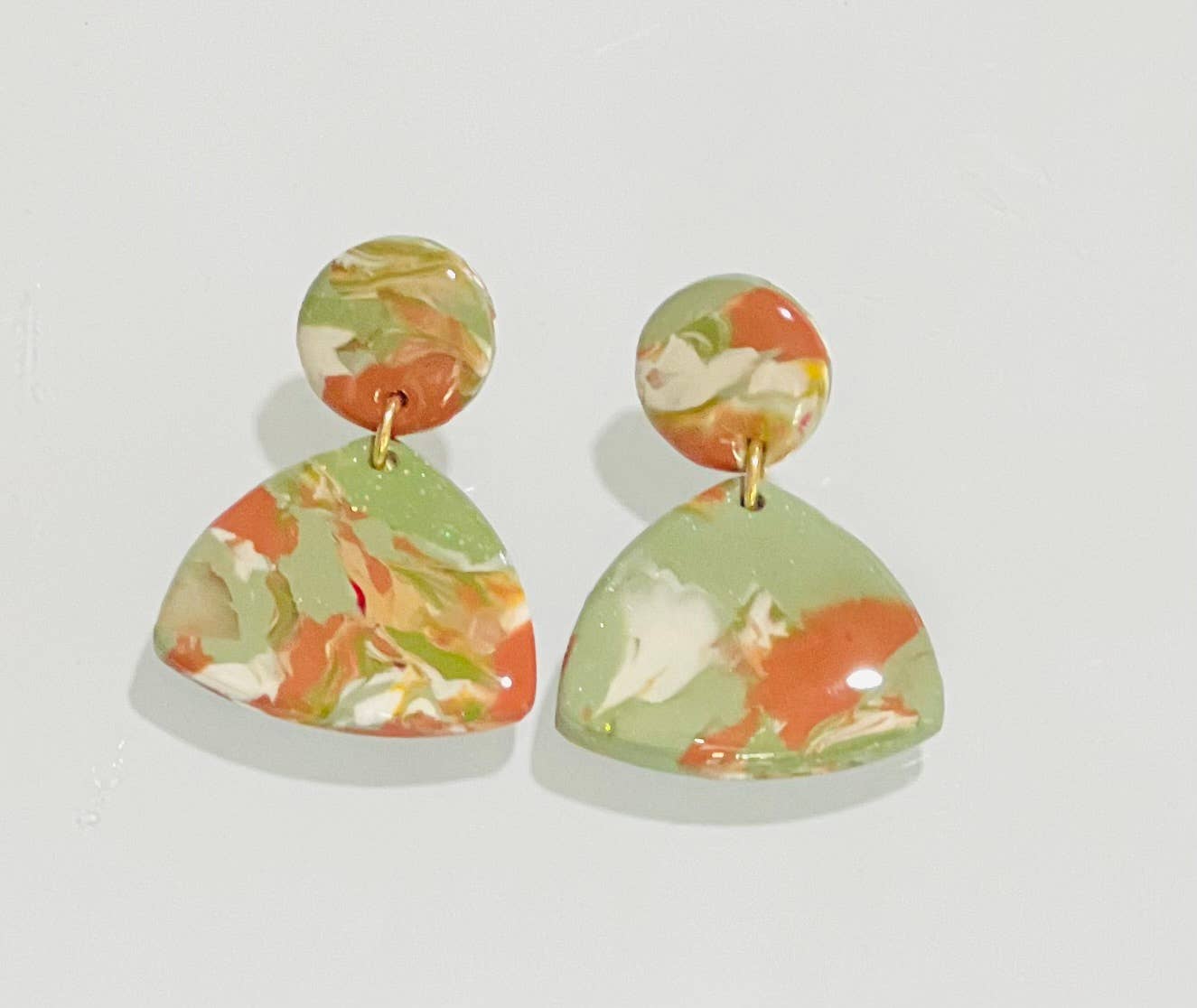 Earrings- Desert Green