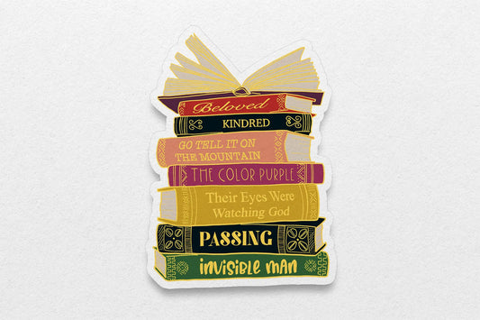 Vinyl Sticker - Black Literary Classics