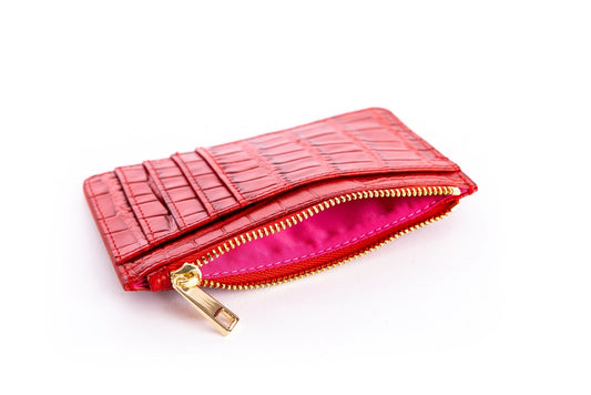 Red Carrie Card Holder Wallet