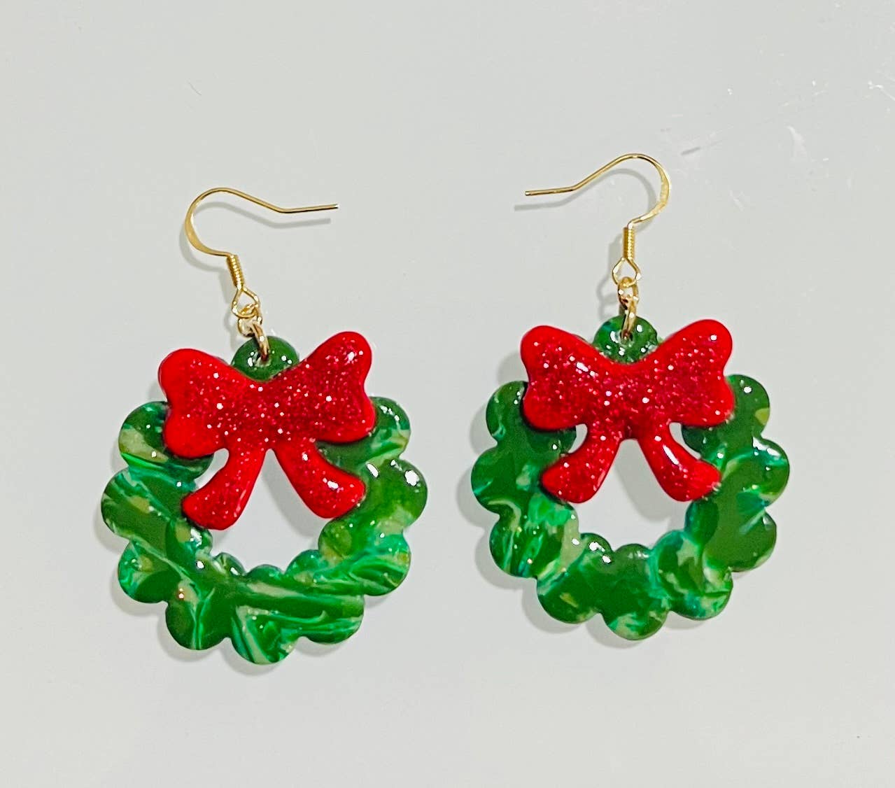 Earrings - Red Bow Reef