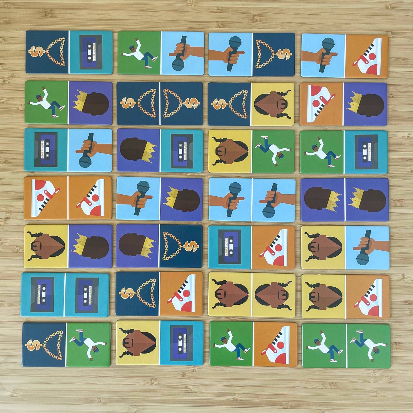 90's Hip-Hop Counting Dominoes
