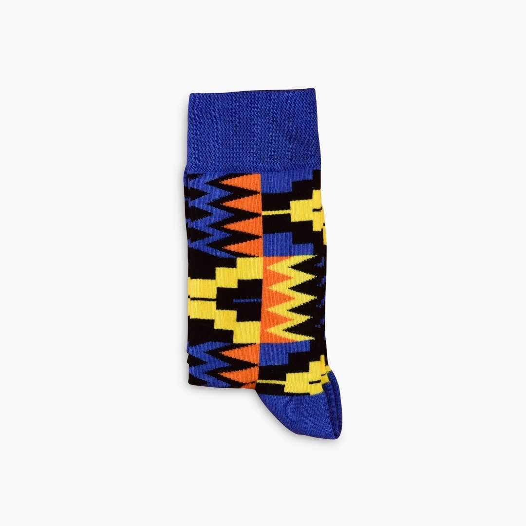Afropop Socks - Zion Blue