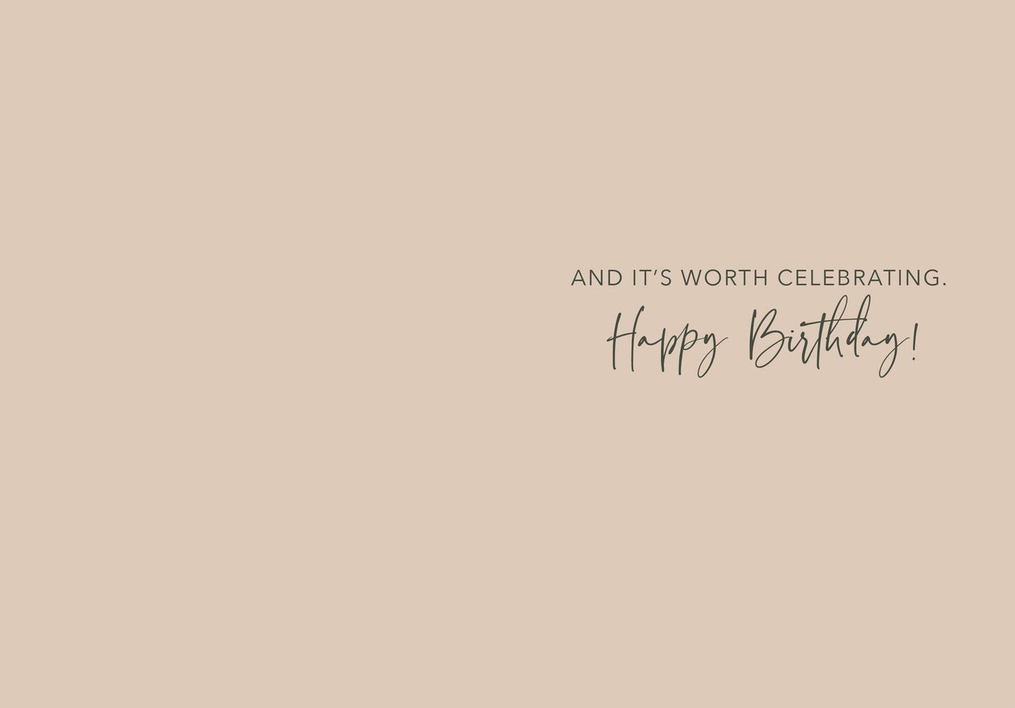 You've Changed In The Most Beautiul Ways Birthday Card - Gold Foil Stamped