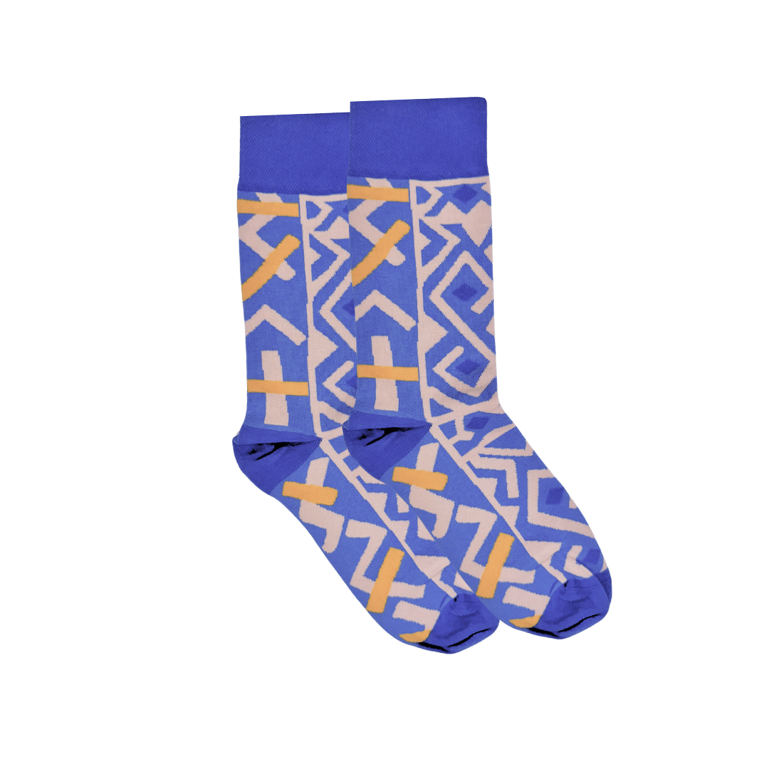 Afropop Socks - Kasai Purple