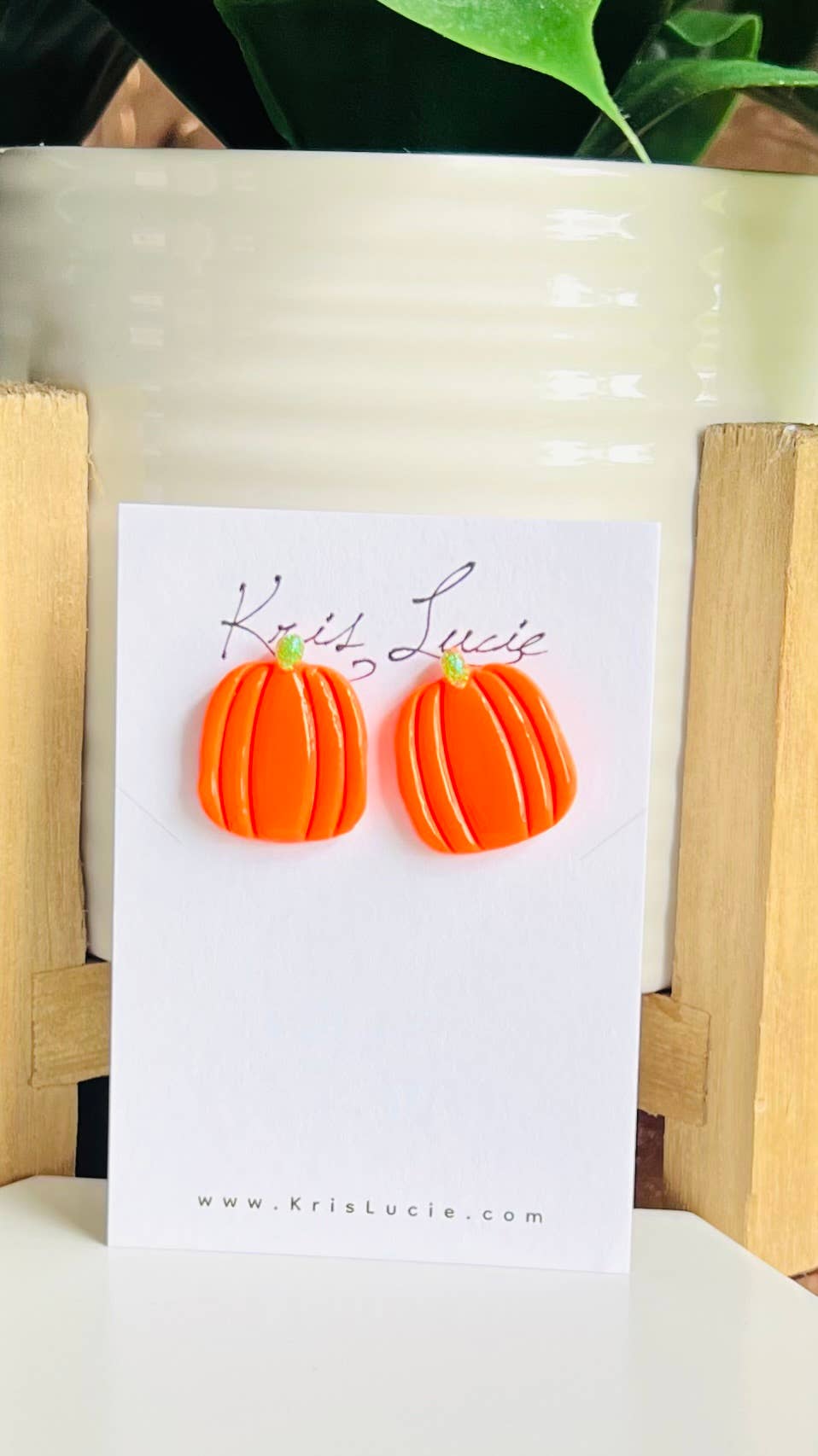 Earrings - Halloween Pumpkin Studs