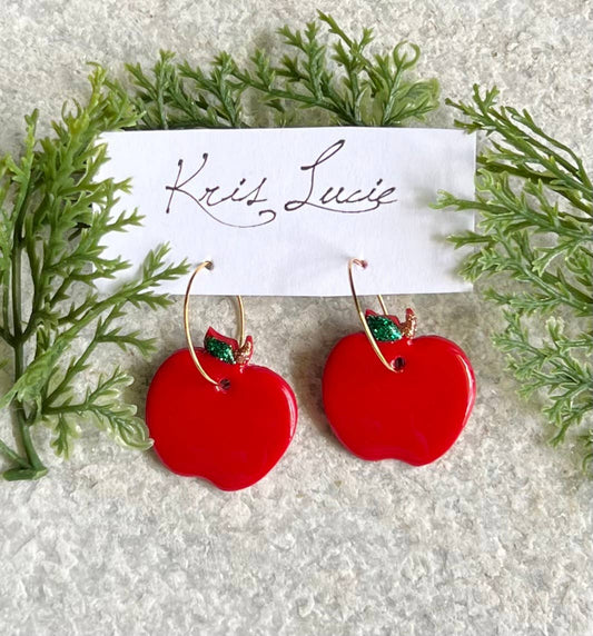 Earrings - Apple