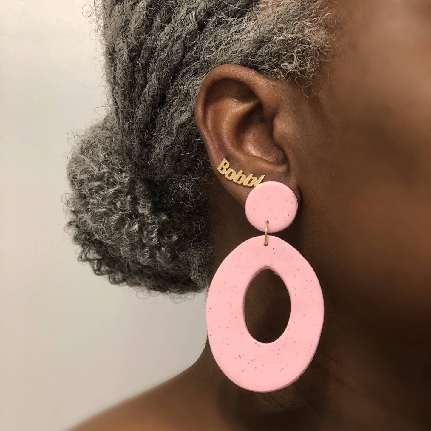 Earrings - Pale pink