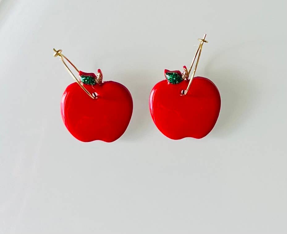 Earrings - Apple