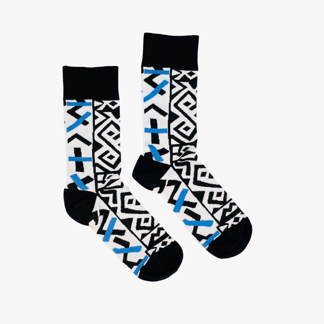 Afropop Socks - Kasai Black