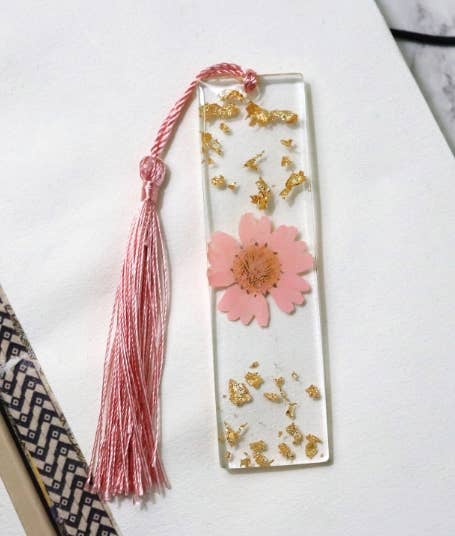 Mini Floral Resin Bookmark