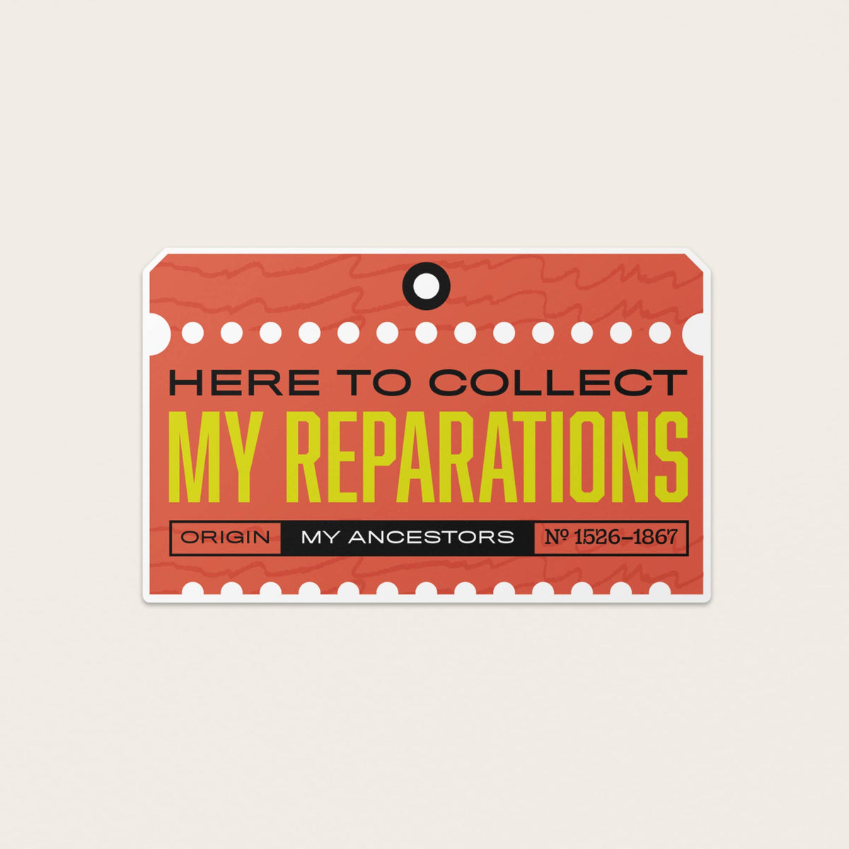 Vinyl Stickers - Reparations Black Heritage