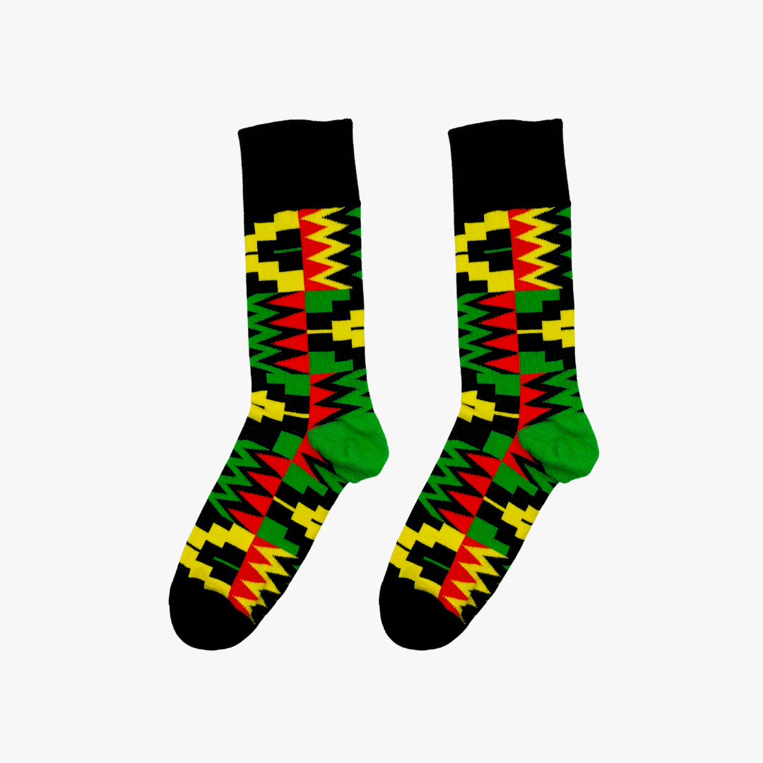 Afropop Socks - Zion Black