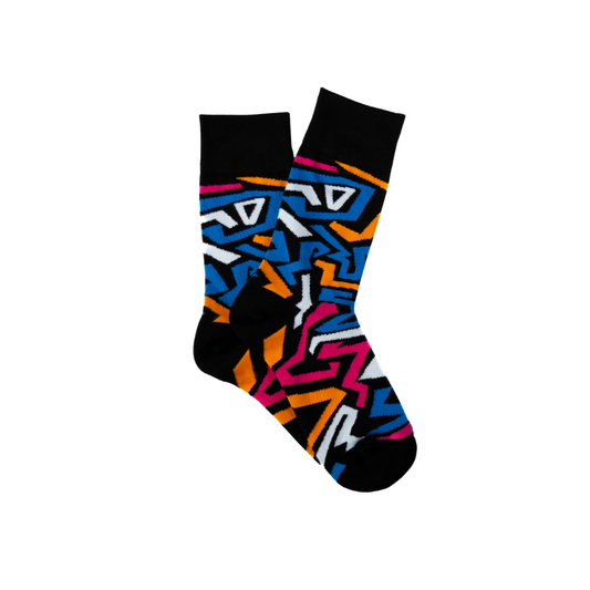 Afropop Socks - New Highlife Black