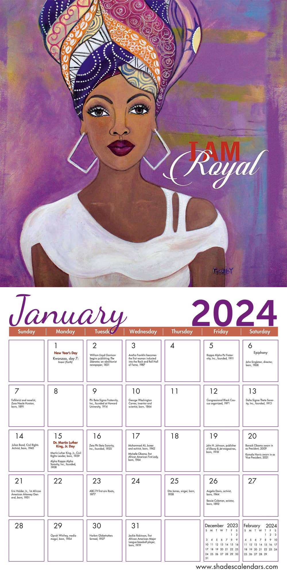 2024 I Am… Wall Calendar