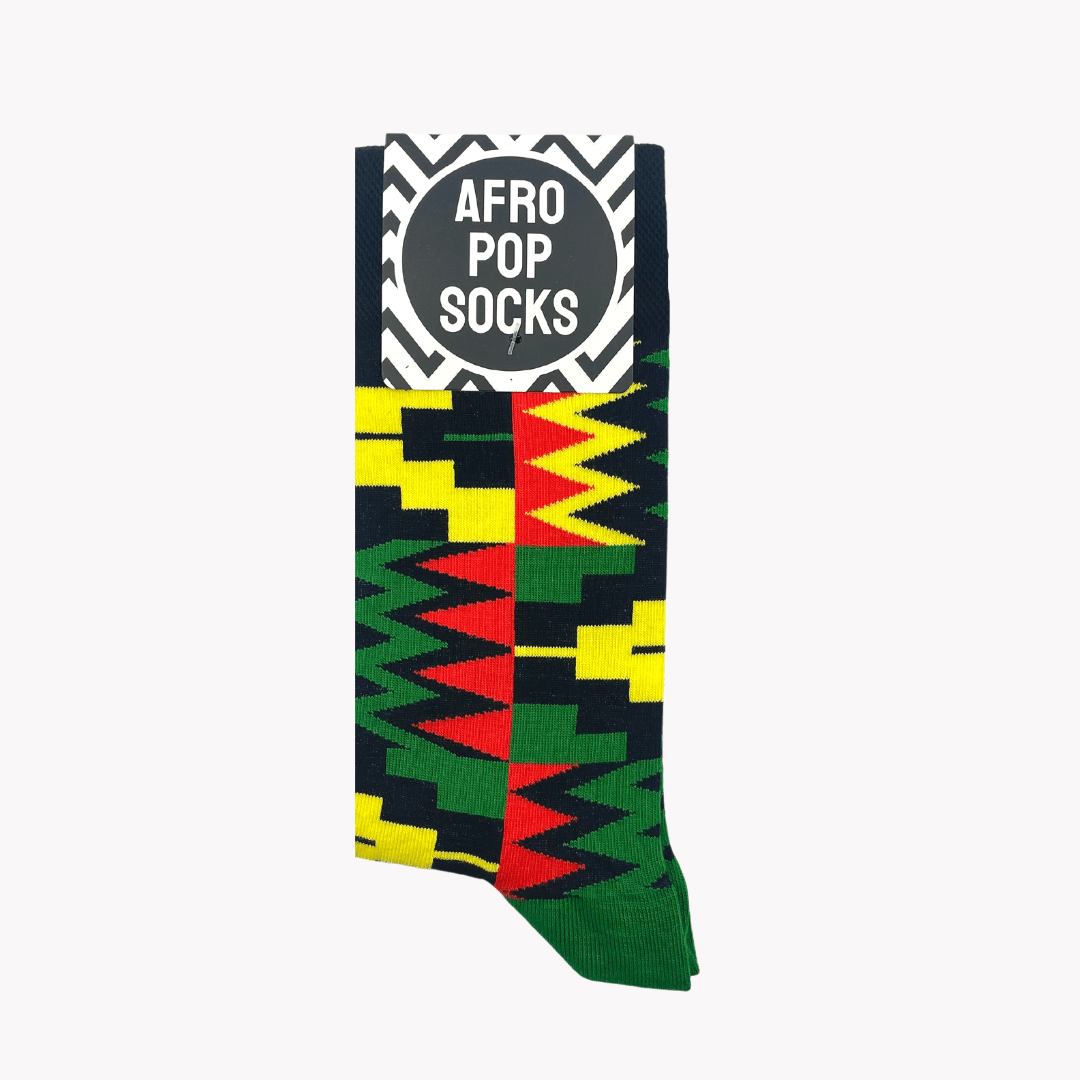 Afropop Socks - Zion Black