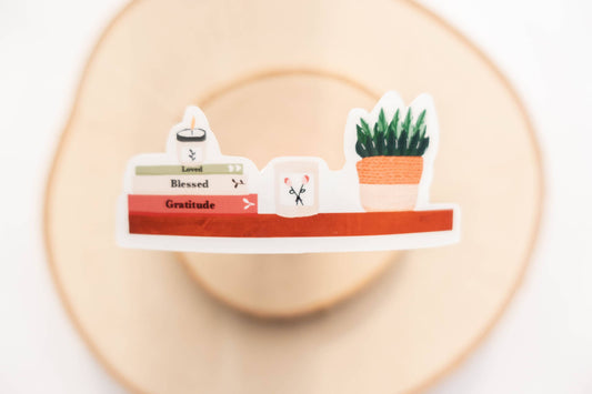 Vinyl Stickers - Book Shelf