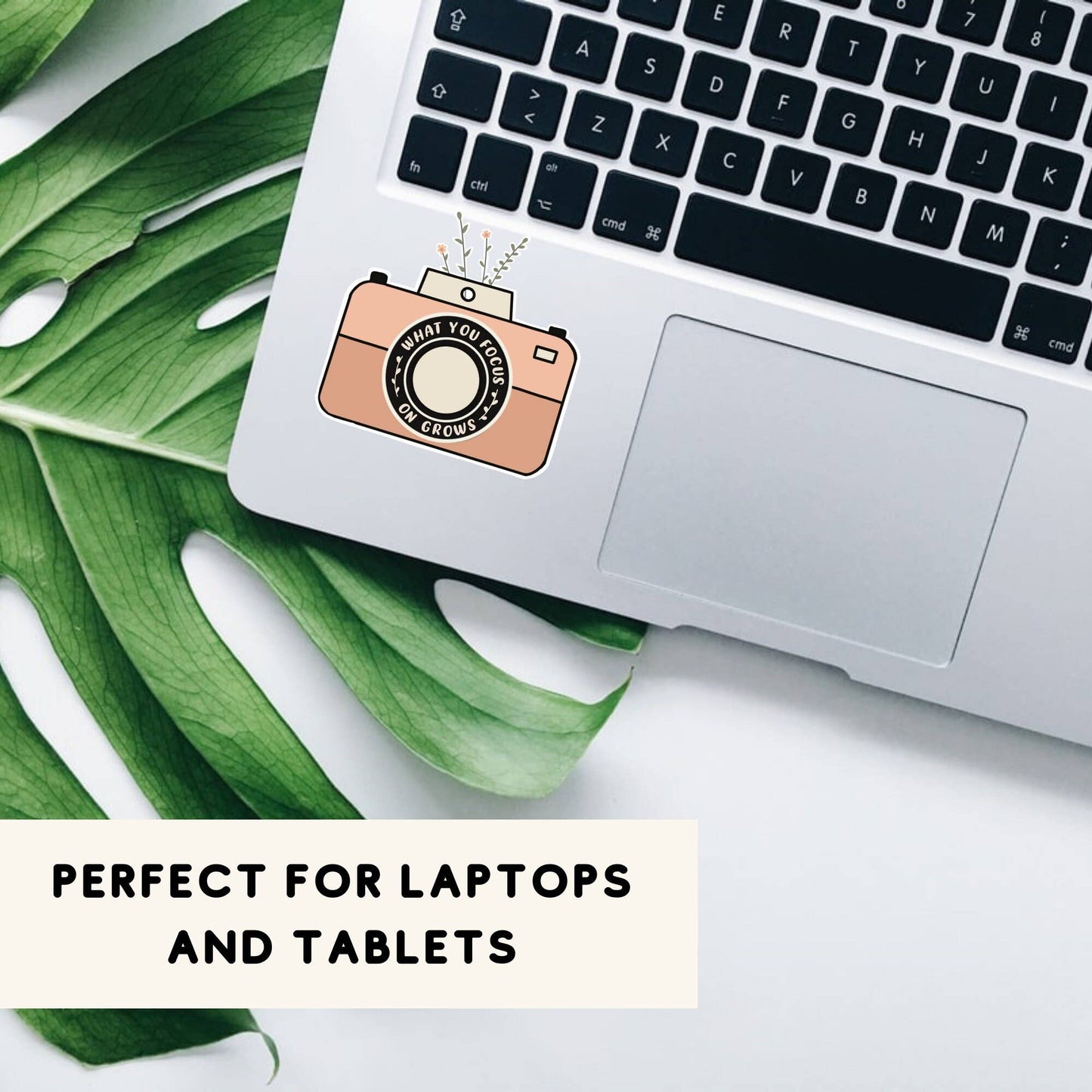 Vinyl Sticker What You Focus On Grows