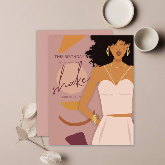 Birthday Card - Shake Things Up