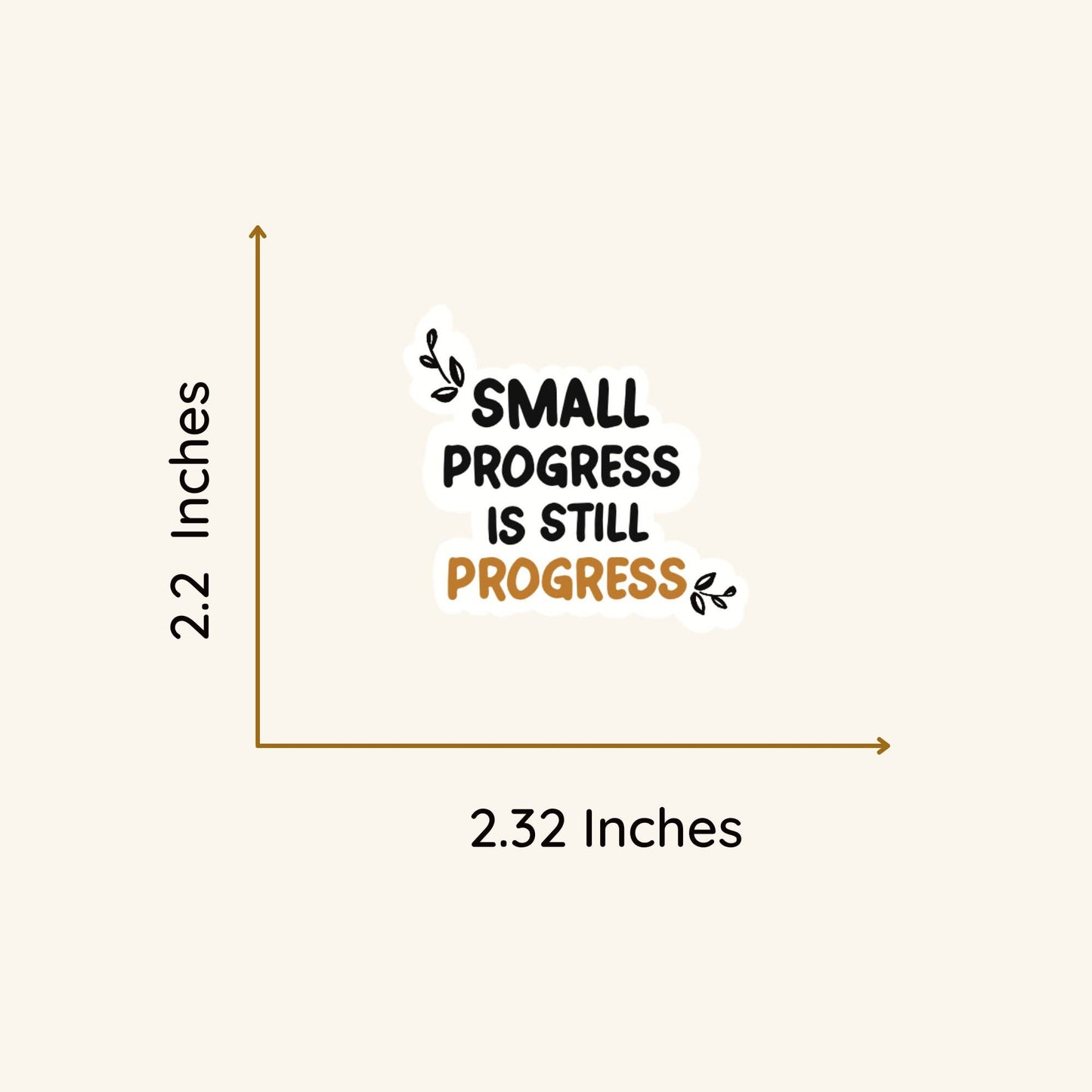 Vinyl Sticker Small Progress Sticker